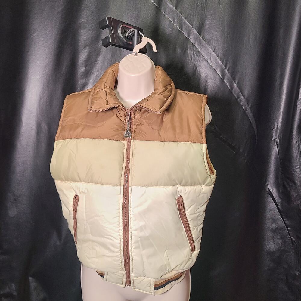 Vintage 80s Pacific Trail Sportswear color-block puffer vest size 20